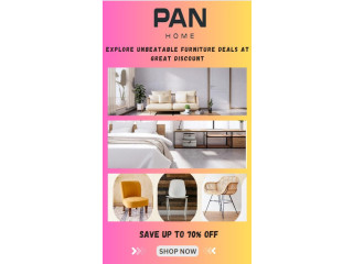 Clearance Sale on Furniture & Home Accessories with up to 30-70% Off Using PAN Home Coupon Code