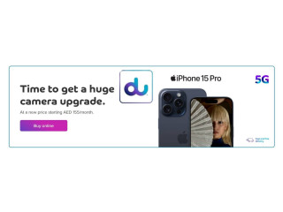 Du Apple® iPhone 15 Pro For as low as AED 155/month Awaits You