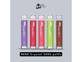 Nerd Crystal 5500 Puffs is the Best Vape of the Moment In Dubai UAE| vapedazzle co