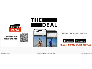 Get 15% OFF on Your First Order + Free Shipping Over 350 AED with The Deal Outlet Discount Code!