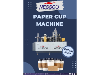 Nessco High Speed Paper Disposable Glass Making Machine for Sale