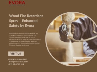 Wood Fire Retardant Spray Enhanced Safety by Evora