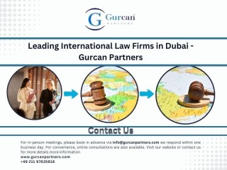 Leading International Law Firms in Dubai - Gurcan Partners