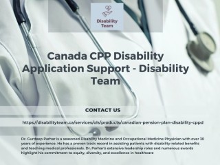 Canada CPP Disability Application Support - Disability Team