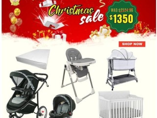 Essential baby kit: graco stroller, boobeyeh bassinet, and mattress