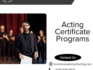 Acting Certificate Programs | Toronto Academy of Acting