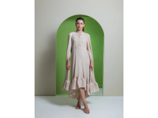 Buy Pleated Fabric Dress Online at Onto By Aanchal