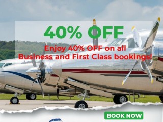 Fly in Style with 40% OFF Business & First Class Tickets!