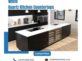 White Quartz Countertops | +44 0208 368 5555 | DialAWorkTop