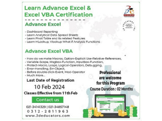 Elevate your Excel skills with our Advanced Excel and Excel VBA Training