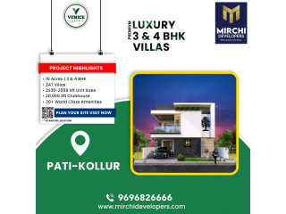 Premium Villas In Kollur | 3bhk luxury villas in hyderabad