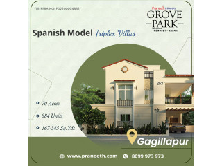 Triplex Villas for Sale in Gagillapur | Villa Project in Gagillapur