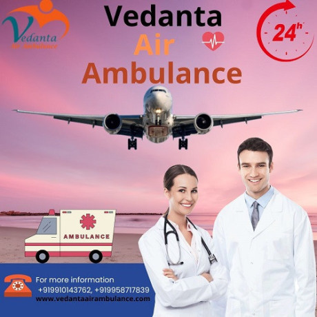 use-top-class-vedanta-air-ambulance-service-in-siliguri-with-updated-medical-machine-big-0