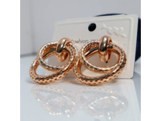 Gold Hoop And Stud Earring Set in Bangalore