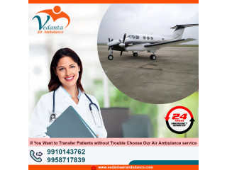 With Top-notch ICU Features book Vedanta Air Ambulance Service in Raipur