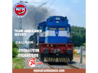 Get MPM Train Ambulance Service in Allahabad with latest medical setup
