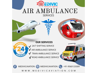 For Expert Healthcare Support Team Book Medivic Aviation Train Ambulance Service in Patna