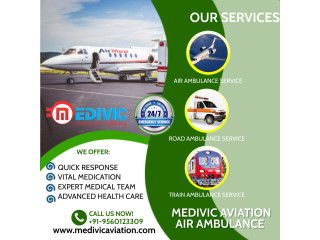 Take Medivic Aviation Train Ambulance Service in Lucknow with Life-Care Ventilator Setup
