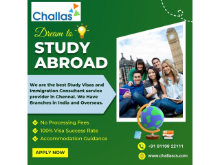 Study Abroad Visa Consultancy in Chennai | Challascs
