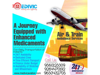 Hire Top-class Medivic Aviation Train Ambulance Service in Allahabad with Advanced Ventilator Setup
