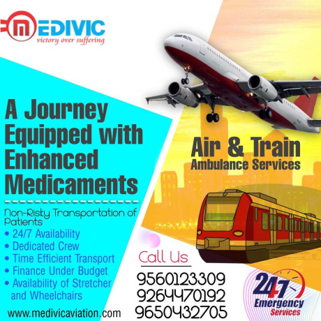 hire-top-class-medivic-aviation-train-ambulance-service-in-allahabad-with-advanced-ventilator-setup-big-0