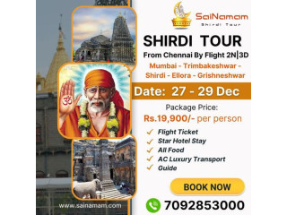 Shirdi & 2Jyothirlingam Tour Package from Chennai