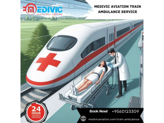 Avail Top-class Medivic Aviation Train Ambulance from Patna with ICU Setup