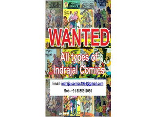 Wanted: All Types of Indrajal Comics Books