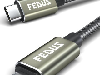 FEDUS USB C to Lightning Cable Fast Quick Charge Support Type C to Lightning Cable Nylon Braided sync Charging Cord for Car