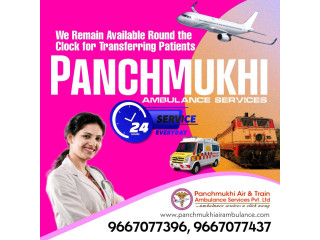Get Ultra-Modern Panchmukhi Air Ambulance Services in Guwahati with Medical Tools