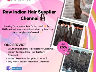 Raw Indian Hair Supplier in Chennai | +91 95000 80579