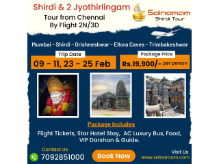 Shirdi and 2 Jyothirlingam Tour Package