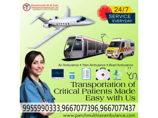Hire Panchmukhi Air Ambulance Services in Patna with Proper Medical Resources