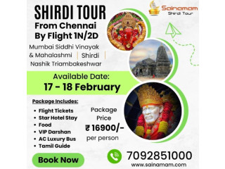 Shirdi Tour From Chennai By Flight