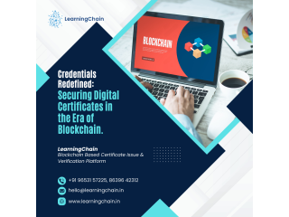 Blockchain secured certificates