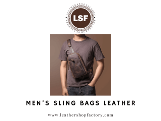 High Quality leather sling bag men's - leather Shop Factory