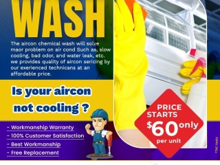 Aircon chemical wash singapore