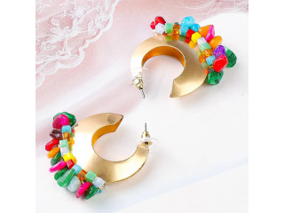 Top Quality Jewelry Color Trend Women's - Earrings Chic Personality Sweet Geometric Party