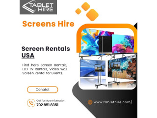 High-Quality Screen Rentals for Events - Tablet Hire USA