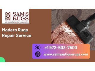 Quality Overhaul: Modern Rugs Repair Service at Sam's Oriental Rugs