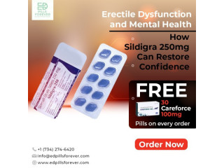 Erectile Dysfunction Mental Health How Sildigra 250mg Can Restore Confidence