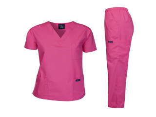 Discover Comfort and Style with Dagacci's Pink Scrubs Set