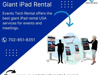 Rent Giant iPad in USA for Events