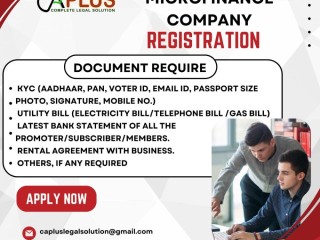 Benefits of Microfinance Company Registration