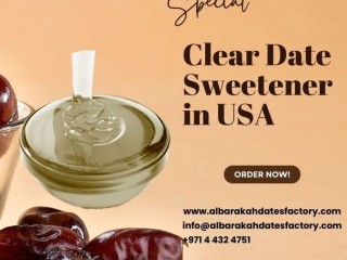 Clear Date Sweetener in USA from Al Barakah Dates Factory