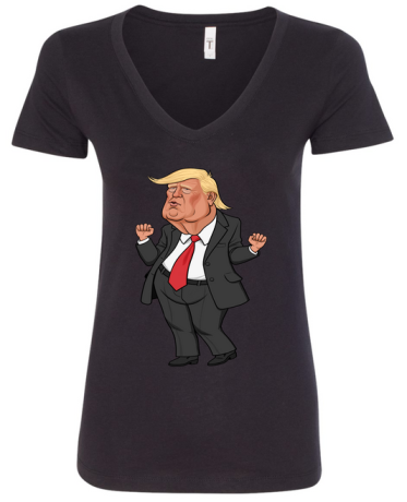 america-first-donald-trump-shot-cartoon-v-neck-t-shirt-big-0