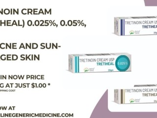 Tretinoin Cream (Tretiheal) For acne | Buy at Onlinegenericmedicine