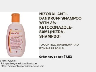 Nizoral Anti-Dandruff Shampoo | Available at Onlinegenericmedicine | $34 (3 bottles)