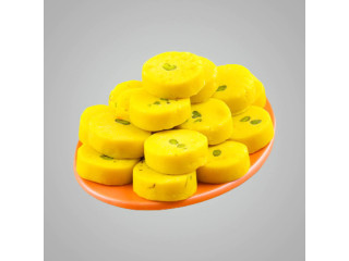 Exquisite Kesar Penda by Vipul Dudhiya Sweets - Authentic Indian Delicacy
