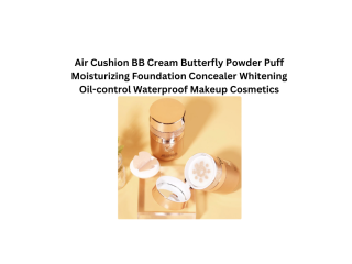 Air Cushion BB Cream Butterfly Powder Puff Moisturizing Foundation